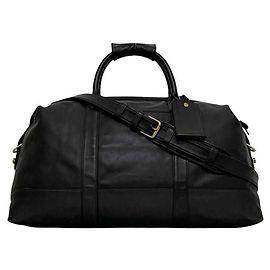 Borsa Boston Coach in pelle nera Nero