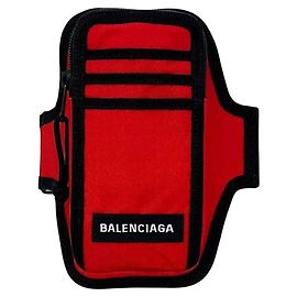 Balenciaga Armband Pouch Red
