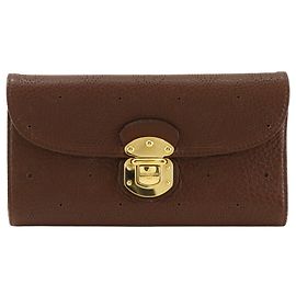 Louis Vuitton Portefeuille Amelia Long Wallet Marrom
