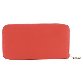 Hermès Hermes Azap Long Wallet in Pink Epsom Leather Pink