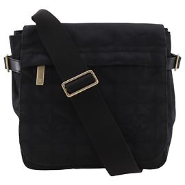 Chanel Black Nylon Canvas Shoulder Bag Black