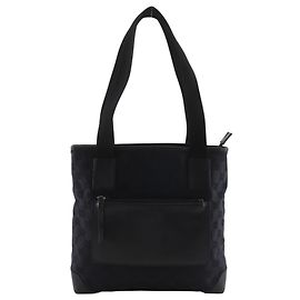 Gucci GG Canvas Black Tote Bag Black