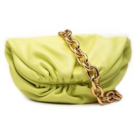 Bottega Veneta Chain Pouch Shoulder Bag Yellow
