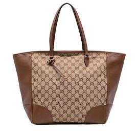 Tote com fecho Gucci Bree em tela GG bege Bege