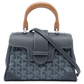 Goyard Gray Mini Goyardine Saigon Souple Marron