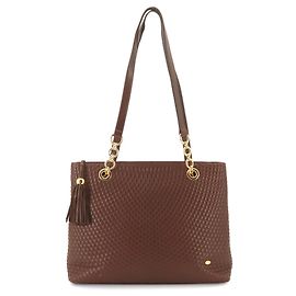 Bally Chain Tote Handtasche Braun