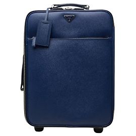 Bolso Carry Prada Saffiano Azul