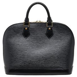 Louis Vuitton Alma PM Handbag Black