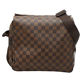 Borsa a tracolla Louis Vuitton Damier Naviglio Marrone