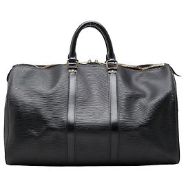 Bolso Boston Louis Vuitton Epi Keepall 45 Negro