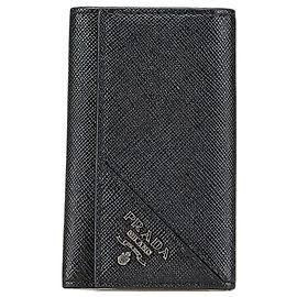 Porte-clés Prada Saffiano Noir