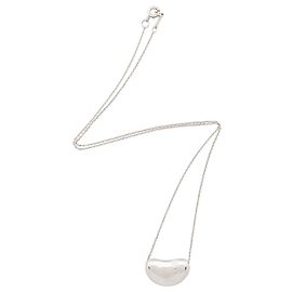 Colar Tiffany & Co. Elsa Peretti Bean 18mm em Prata de Lei Prata Metálico