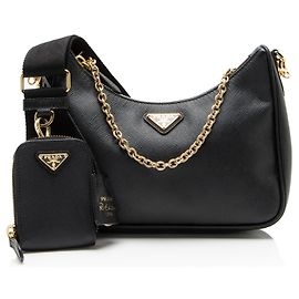 Prada Saffiano Re-Edition 2005 Crossbody Nero