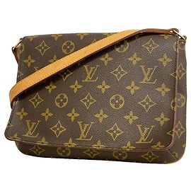Borsa a tracolla Louis Vuitton Monogram Musette Tango Marrone