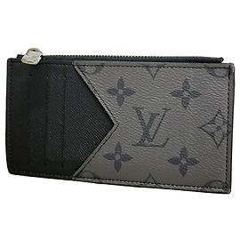 Louis Vuitton Monogram Eclipse Münz-Kartenetui Braun Schwarz