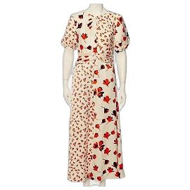 Self portrait Self-Portrait Vestido Maxi con Estampado Floral Blanco Roja Otro