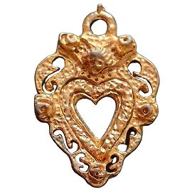 Christian Lacroix Pendentif Cœur Doré Doré