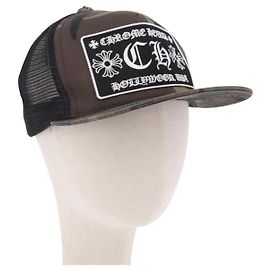 Chrome Hearts Camouflage Cap Baumwolle Black Auth yk20884M Schwarz