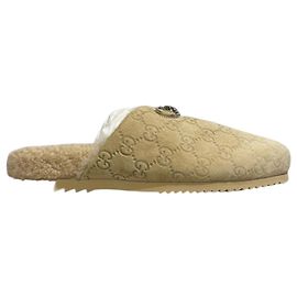 Mules Gucci Horsebit beiges T.39 Beige