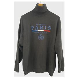 Pull Balenciaga noir T.S Bleu