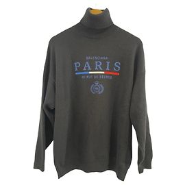 Jersey Balenciaga negro T.S Azul