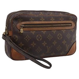 LOUIS VUITTON Monogram Marly Dragonne GM Clutch Bag M51825 LV Auth BA15596 Monogram