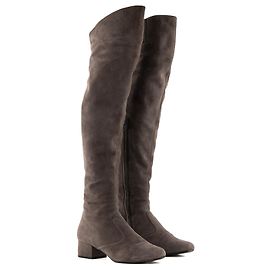 Autre Marque SAINT LAURENT - Botas altas Saint Laurent em camurça cinza (T36) Cinza