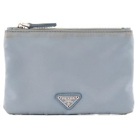 PRADA - Pochette Prada in nylon blu Blu