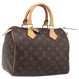 LOUIS VUITTON Monogram Speedy 25 Hand Bag M41528 LV Auth 204411SAV Monograma