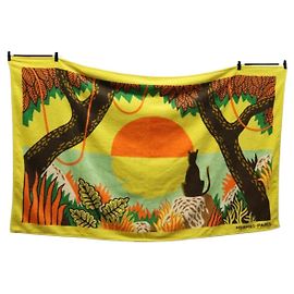 Hermès Toalla de playa HERMES Pile Orange Auth ki6831M Naranja