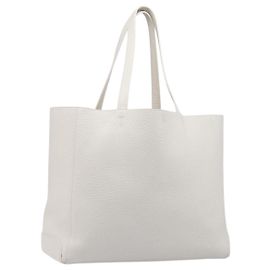 Autre Marque Borsa Tote TOD'S in pelle bianca argento Auth 204604A Argento Bianco