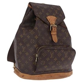Mochila LOUIS VUITTON Monogram Montsouris GM M51135 LV Auth 196867 Monograma