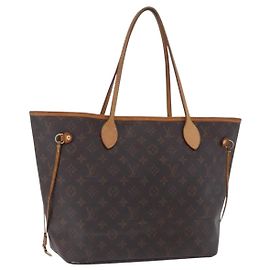 LOUIS VUITTON Monogram Neverfull MM Tote Bag M40156 LV Auth 204720 Monogram
