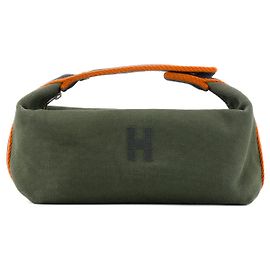 HERMÈS - Pochette Bride-à-Brac PM Hermès in tela multicolore Cachi