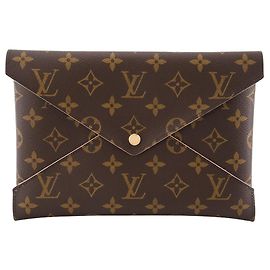 LOUIS VUITTON - Pochette Kirigami GM louis Vuitton en toile enduite monogrammée Marron