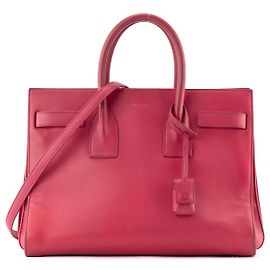 Autre Marque SAINT LAURENT - Saint Laurent Small Sac de Jour em couro liso rosa Rosa