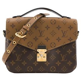 LOUIS VUITTON - Métis Schultertasche aus beschichtetem Monogram Reverse Canvas Braun