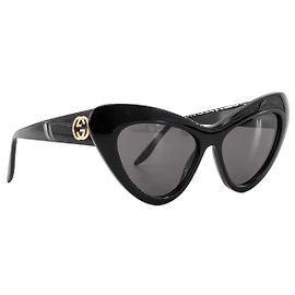 GUCCI - Óculos de sol Gucci Papillon em acetato preto Preto