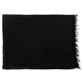 HERMÈS - Hermès Schal aus schwarzem Kaschmir und Wolle Schwarz