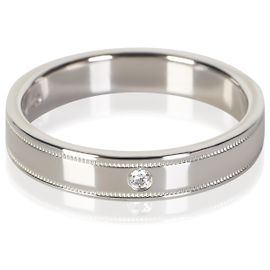 Tiffany & Co. Double Milgrain Band aus Platin und Diamanten Andere