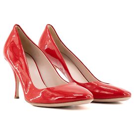 MIU MIU - Miu Miu Pumps aus rotem Lackleder (T37) Rot