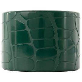 HERMÈS - Bracelete Hermès em madeira lacada verde Verde