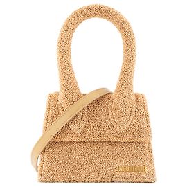 JACQUEMUS - Borsa a tracolla Chiquito Moyen Jacquemus in rafia beige Beige