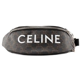 Céline CELINE - Celine Gürteltasche aus braunem monogrammiertem beschichtetem Canvas Braun