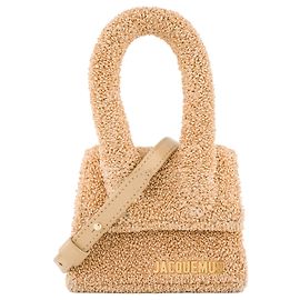 JACQUEMUS - Bolsa de ombro Chiquito Mini Jacquemus em ráfia e couro bege Bege