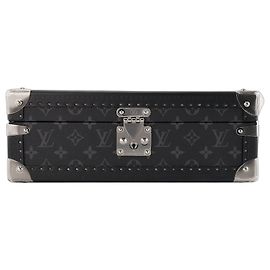 LOUIS VUITTON - Conjunto de 8 relógios Louis Vuitton em toile revestida Monogram Eclipse Preto