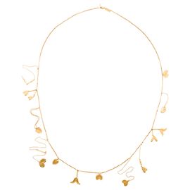 CHLOÉ - Collana lunga a catena Chloé in metallo dorato D'oro