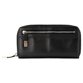 Autre Marque DIOR - Portafoglio lungo zip Dior in pelle liscia nera Nero