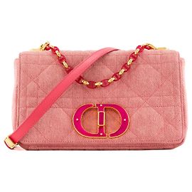 Autre Marque DIOR - Bolsa de ombro Dior Caro medium em denim rosa Rosa