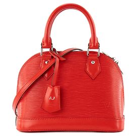 LOUIS VUITTON - Bolsa de ombro Louis Vuitton Alma BB em couro epi vermelho Vermelho